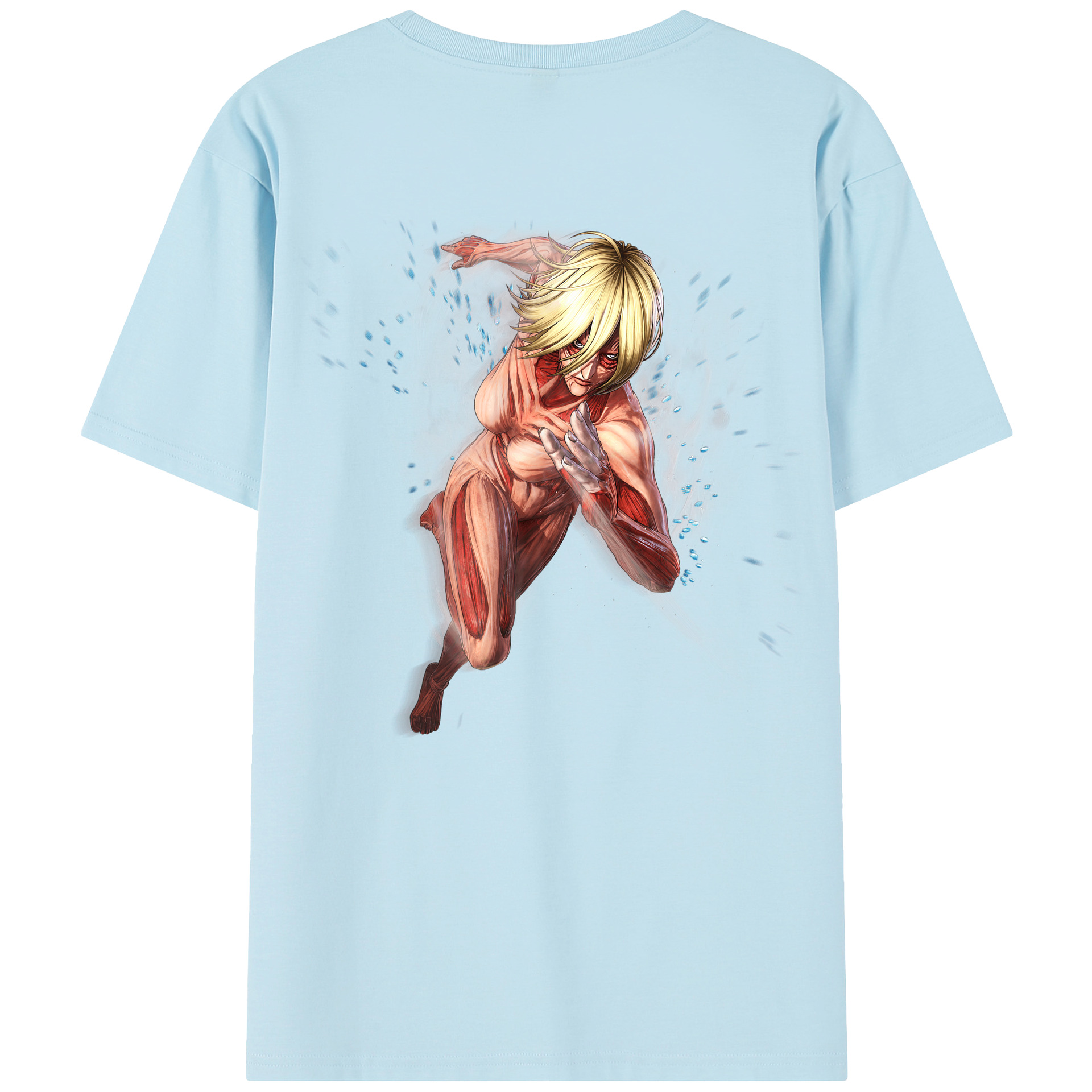 （画像用） 進撃の巨人 Attack on Titan 綿100％半袖Tシャツ（背面プリント）
